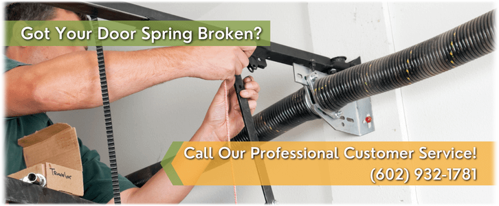 Broken Garage Door Spring Repair Chandler AZ (602) 932-1781
